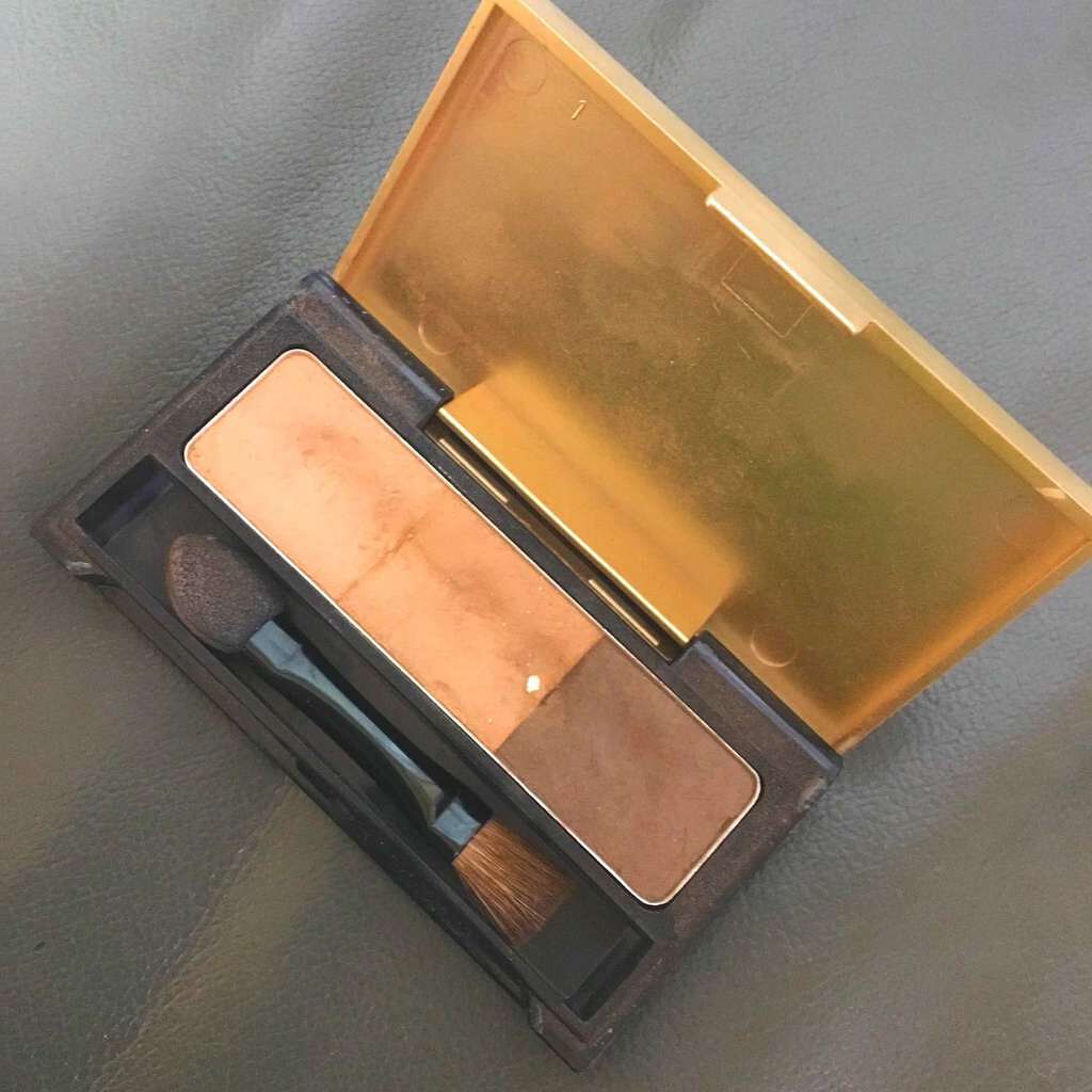 エクスクィシテ アイブローパレット/DAISO/パウダーアイブロウを使ったクチコミ（2枚目）