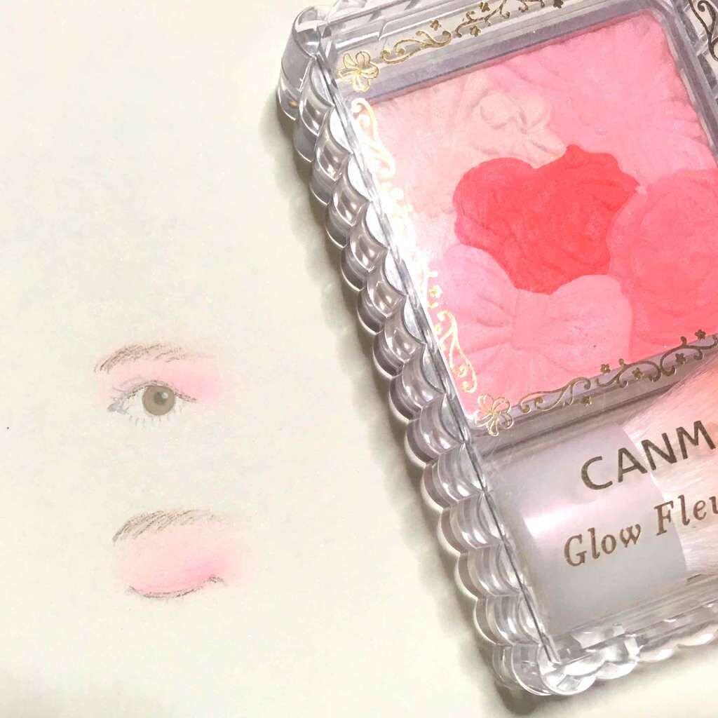 グロウフルールチークス/キャンメイク/パウダーチークを使ったクチコミ(1枚目)