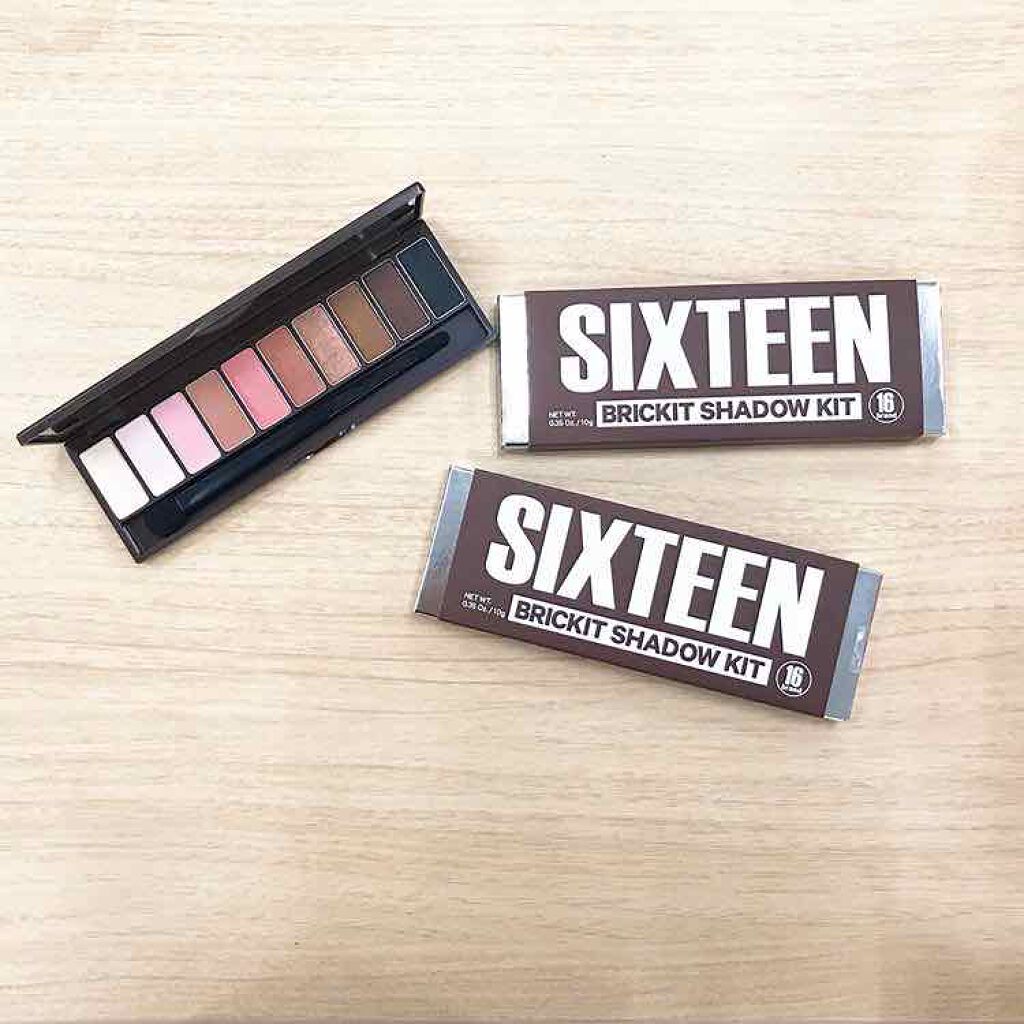 brickitshadow/16BRAND/アイシャドウパレットを使ったクチコミ(1枚目)