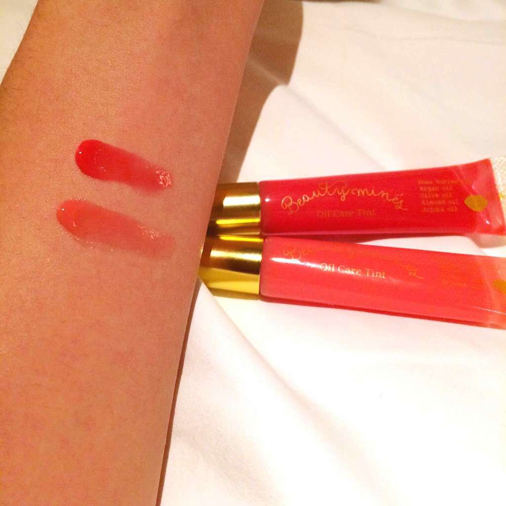 オイルケアティント 02 キャンディピーチ/ビューティーマインズ/リップグロスを使ったクチコミ（2枚目）