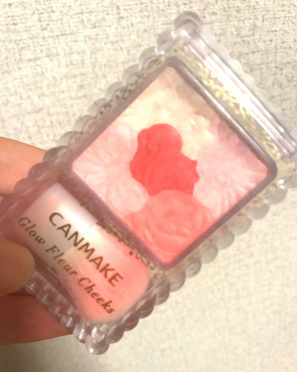 グロウフルールチークス/キャンメイク/パウダーチークを使ったクチコミ(1枚目)