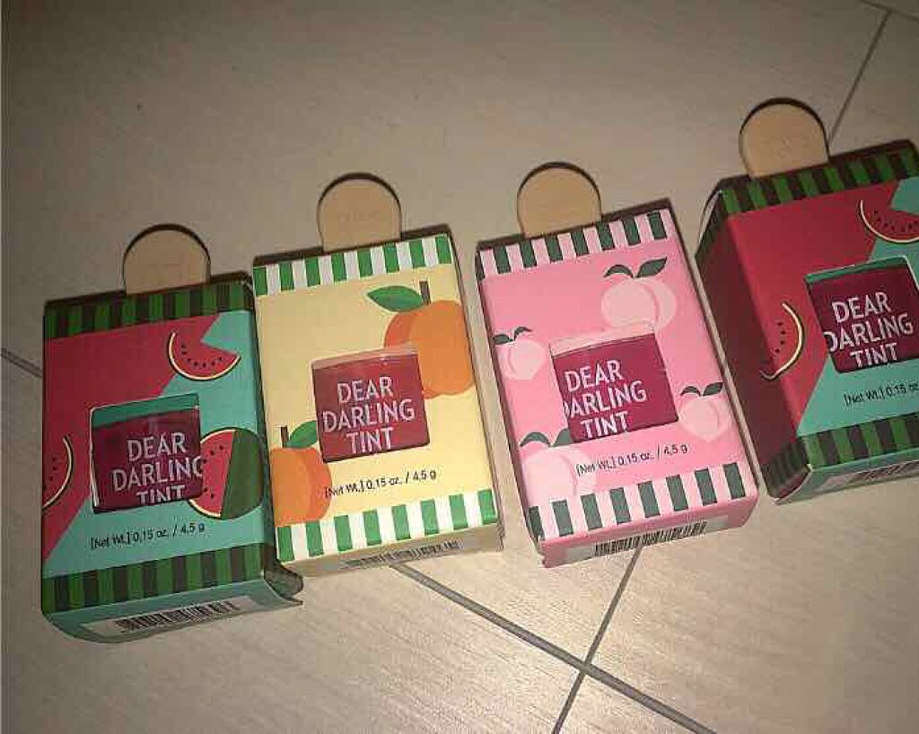 ディアダーリン ウォータージェルティント (アイスティント)/ETUDE/口紅を使ったクチコミ(1枚目)