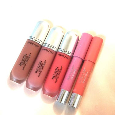 REVLONの持ってるリップ系全部です(❁︎´꒳`❁︎)
LIPSでおすすめされてる方が多くて
気になって最近買いました♡
おすすめされてるだけあって
どっちも使い勝手が良過ぎる(´;ω;`)♡


左