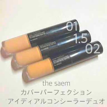 カバーパーフェクション アイディールコンシーラー デュオ/the SAEM/スティックコンシーラーを使ったクチコミ（1枚目）