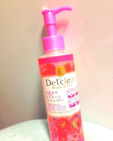 初投稿になります♡♡°˖✧

今回紹介するのは、
Detclear Bright＆Peelです！
こちらはジェリータイプの洗い流すタイプもので、古い角質をからめとるものです！使う前と使った後とは全く違い