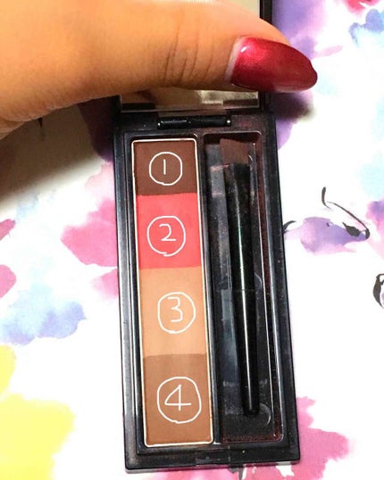 リシェ カラーリング アイブロウパウダー/Visée/パウダーアイブロウを使ったクチコミ(2枚目)