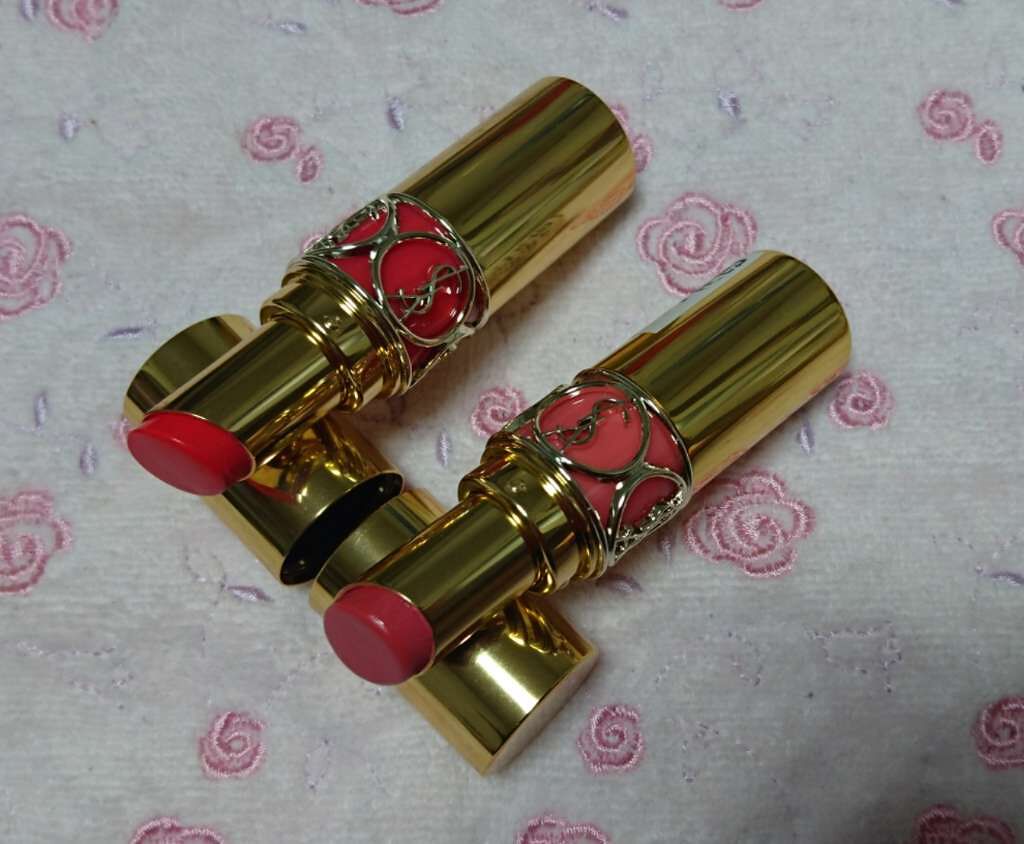 ルージュ ヴォリュプテ シャイン/YVES SAINT LAURENT BEAUTE/口紅を使ったクチコミ(1枚目)