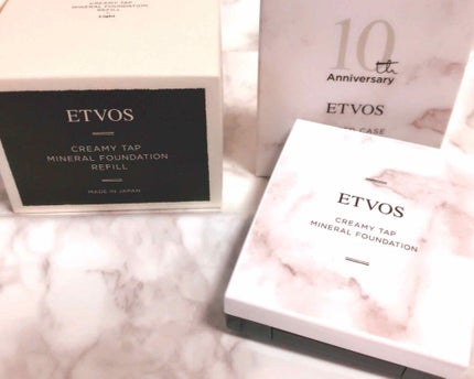 クリーミィタップミネラルファンデーション/SPF42・PA+++/エトヴォス/クリーム・エマルジョンファンデーションを使ったクチコミ(2枚目)