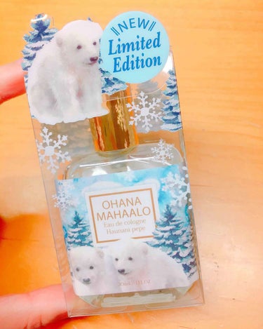 完全なるパケ買いです！
白熊がとても好きで、一目惚れして
買ってしまいました🐻
もともとオハナマハロのコロン
<ハリーア ノヘア>を愛用しています。

良い点
甘くてさわやかな香り
パッケージがかわいい