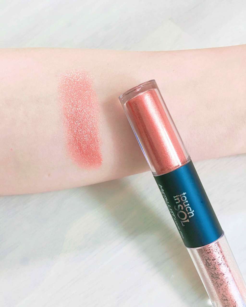 タッチインソル METALLISTグリッターシャドウデュオ/touch in SOL /グリッターを使ったクチコミ(1枚目)