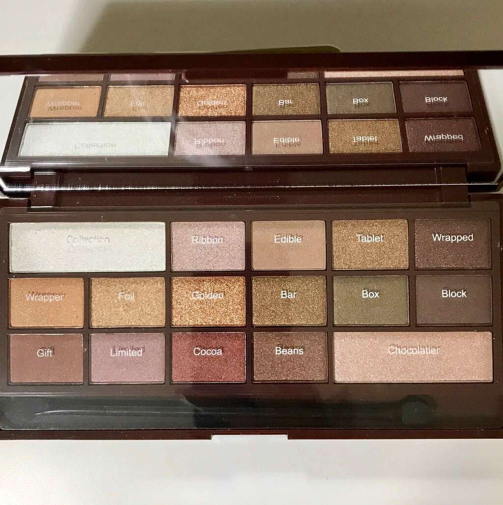 アイラブチョコレート/MAKEUP REVOLUTION/アイシャドウパレットを使ったクチコミ(2枚目)