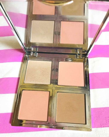 e.l.f. Cosmetics トータルフェイスパレットのクチコミ「こんばんは(*^ω^*)

elf Total Face Palette♡
4色展開でハイライ.....」（1枚目）