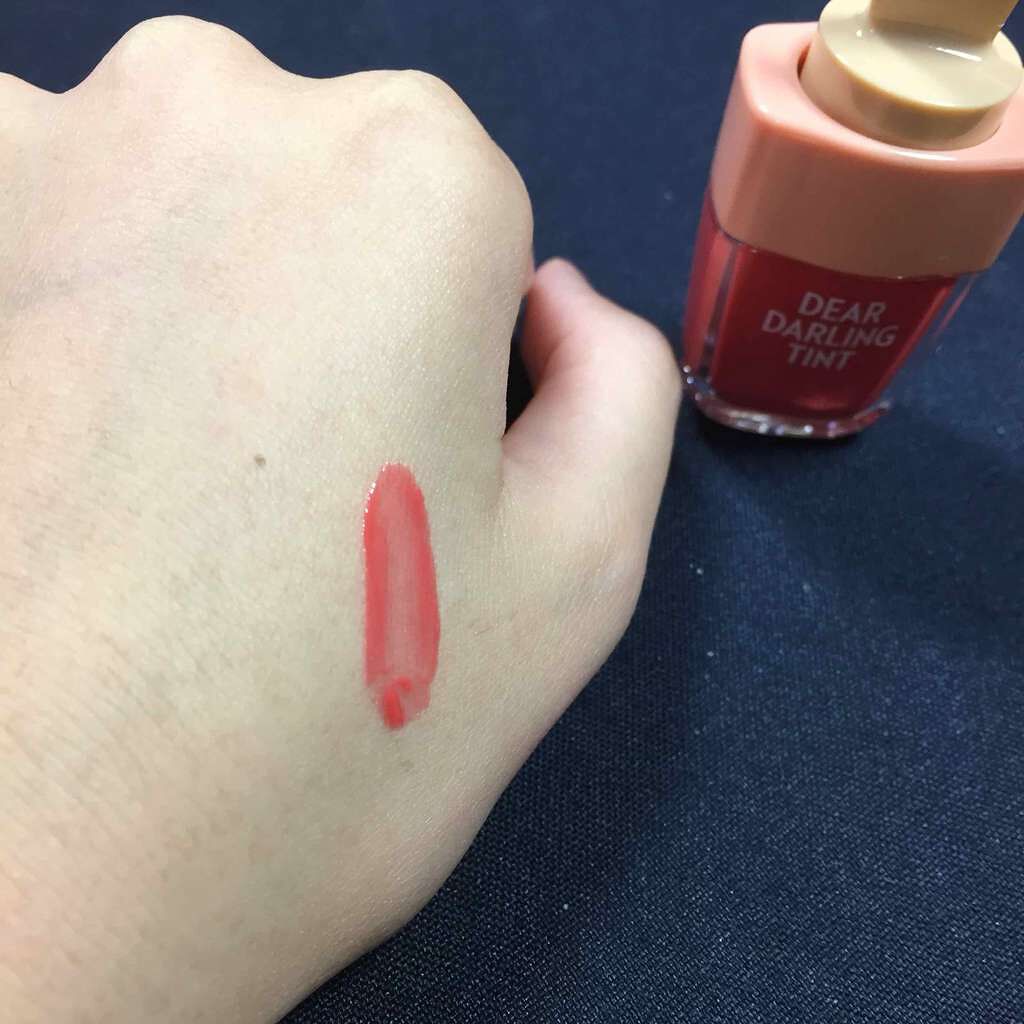 ディアダーリン ウォータージェルティント (アイスティント)/ETUDE/口紅を使ったクチコミ(3枚目)