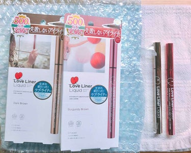 🌷購入品
◎msh  Love Liner Liquid
    バーガンディブラウン＆ダークブラウン

今更感のある商品ですが、気になっていたので購入しました✨🙂
まず第1に太さがあってとっても持ちや