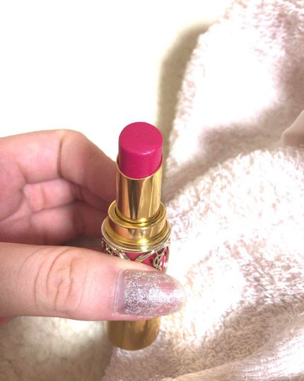 ルージュ ヴォリュプテ シャイン/YVES SAINT LAURENT BEAUTE/口紅を使ったクチコミ(2枚目)