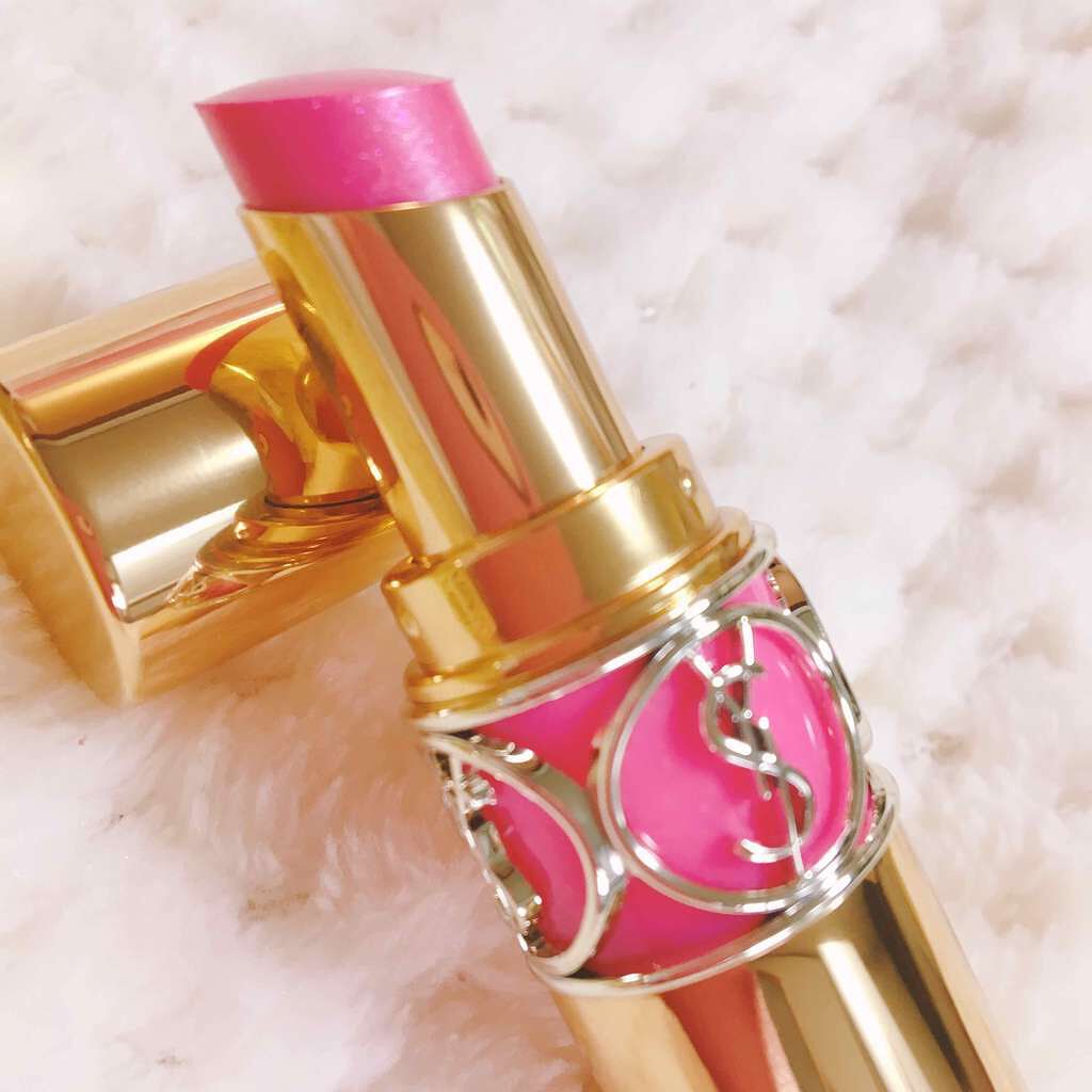 ルージュ ヴォリュプテ シャイン/YVES SAINT LAURENT BEAUTE/口紅を使ったクチコミ(2枚目)