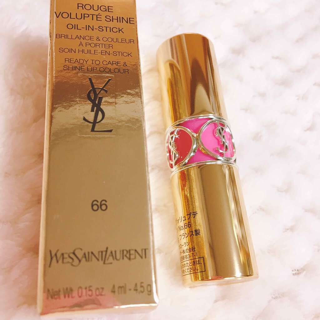 ルージュ ヴォリュプテ シャイン/YVES SAINT LAURENT BEAUTE/口紅を使ったクチコミ(1枚目)