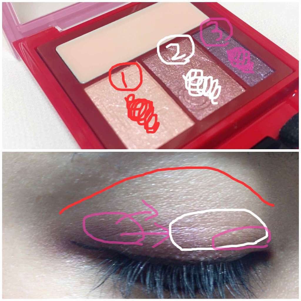 アクセントカラーアイズ CC/インテグレート/アイシャドウパレットを使ったクチコミ(2枚目)