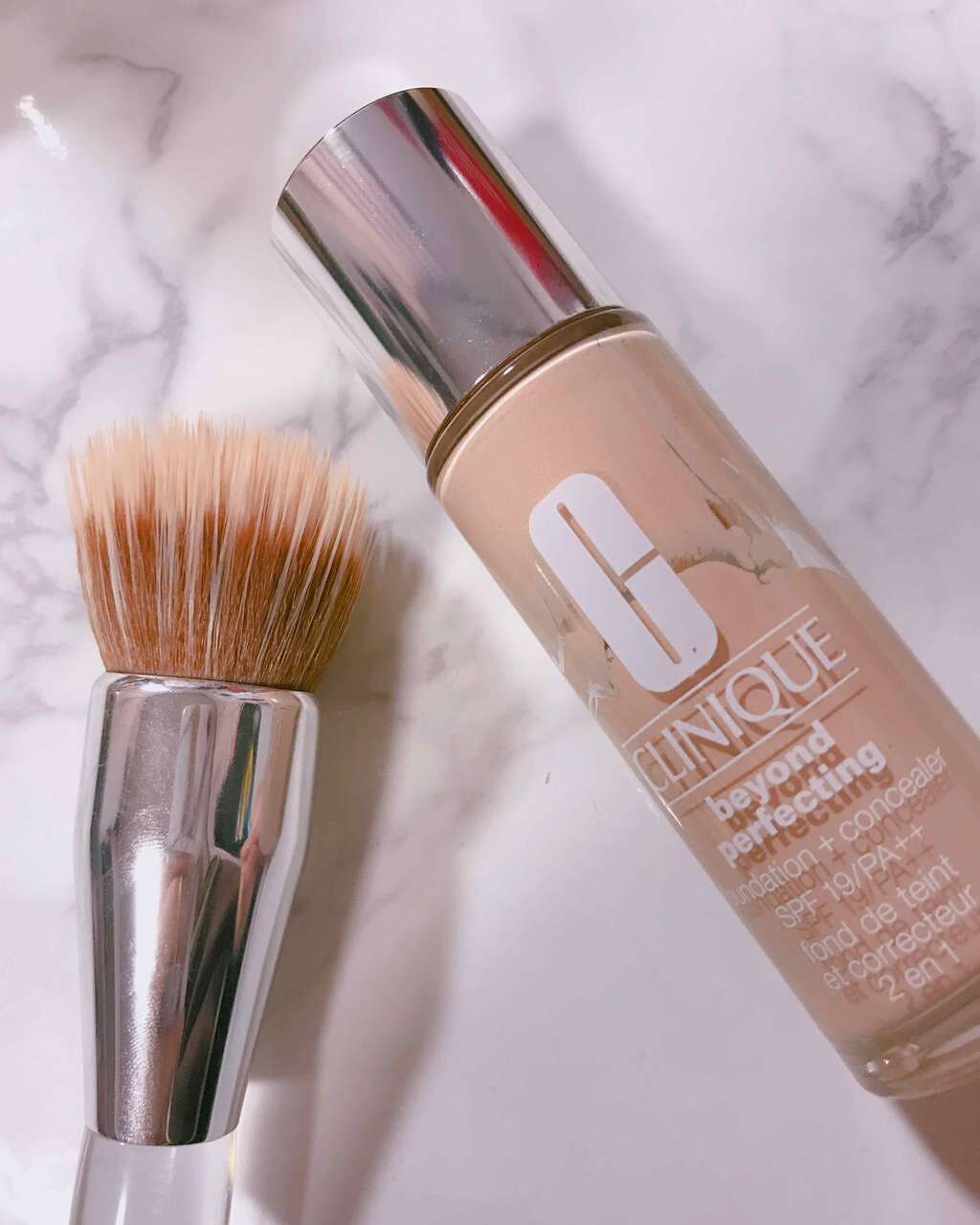 ビヨンド パーフェクティング ファンデーション 19/CLINIQUE/リキッドファンデーションを使ったクチコミ(1枚目)