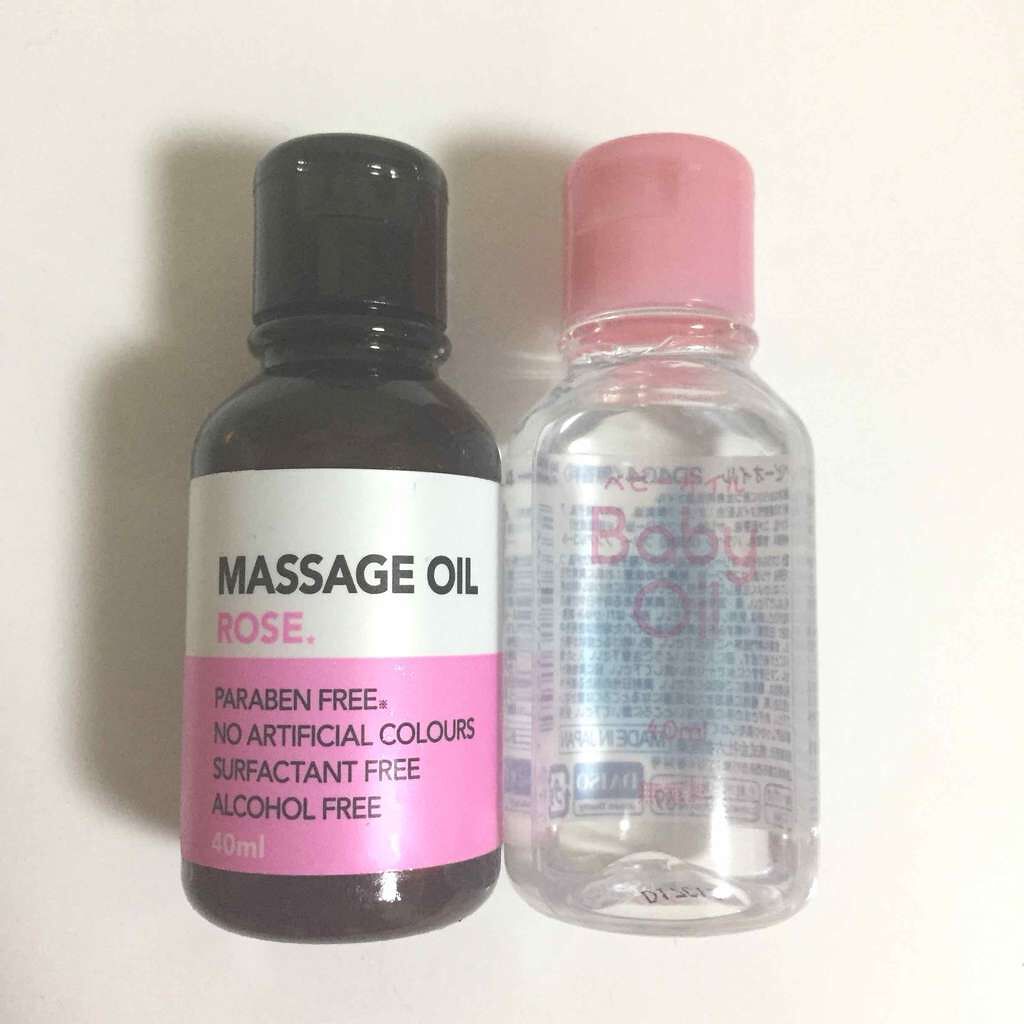 ベビーオイル ナチュラル/DAISO/ボディオイルを使ったクチコミ（1枚目）