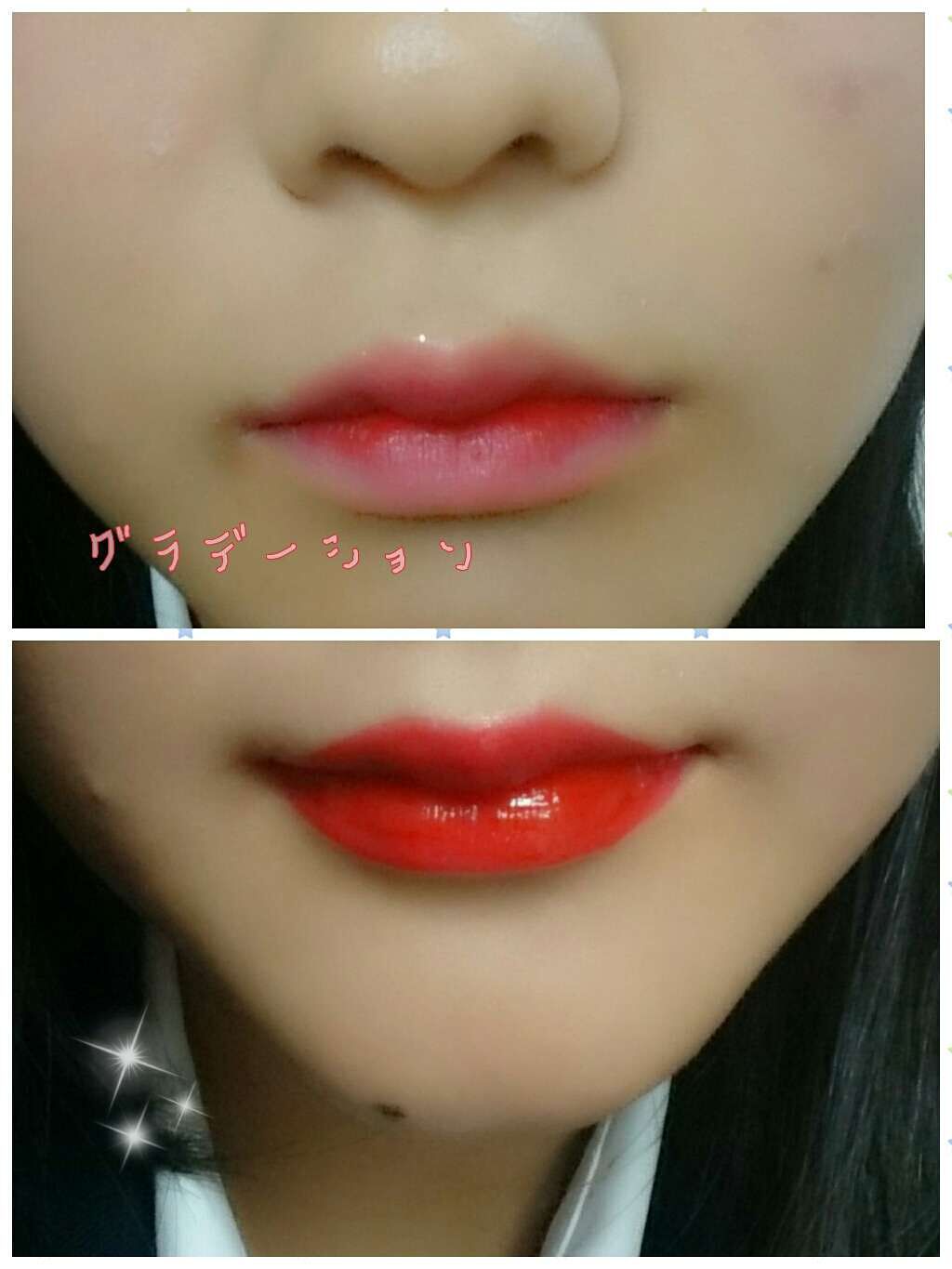 ディアダーリン ウォータージェルティント/ETUDE/リップティントを使ったクチコミ（3枚目）