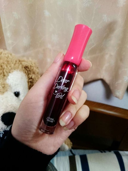 ディアダーリン ウォータージェルティント PK002(プラム)/ETUDE/リップティントを使ったクチコミ(1枚目)
