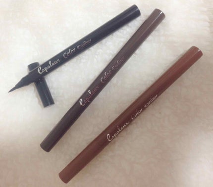 エスポルールカラーアイライナー ダークブラウン/エスポルール/リキッドアイライナーを使ったクチコミ(1枚目)