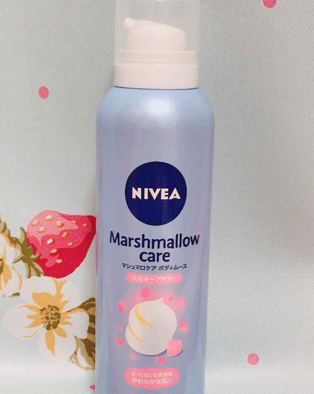 マシュマロケア ボディムース シルキーフラワー/ニベア/ボディローションを使ったクチコミ(1枚目)