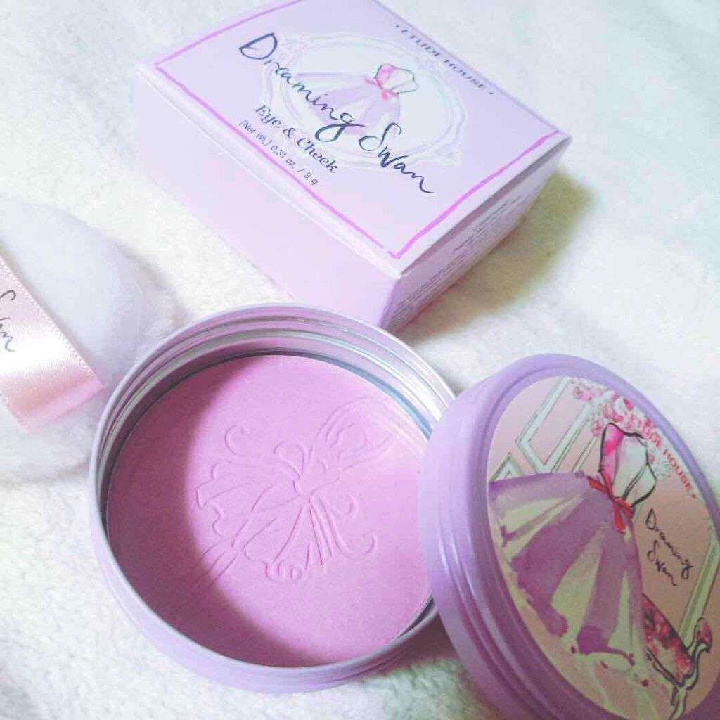 ドリーミングスワン アイ&チーク/ETUDE/パウダーチークを使ったクチコミ(2枚目)