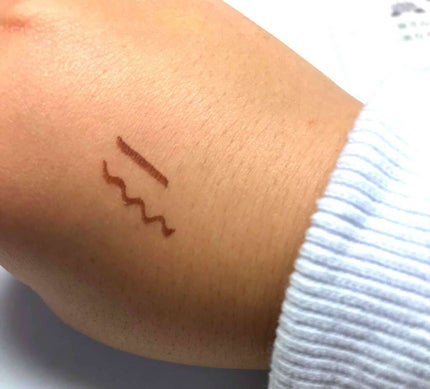 エスポルールカラーアイライナー ライトブラウン/エスポルール/リキッドアイライナーを使ったクチコミ(2枚目)