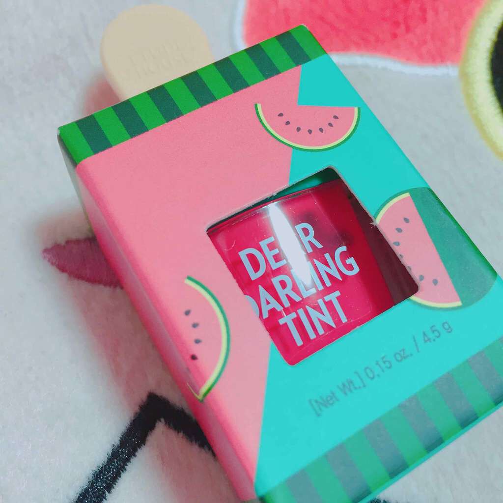 ディアダーリン ウォータージェルティント (アイスティント)/ETUDE/口紅を使ったクチコミ(1枚目)