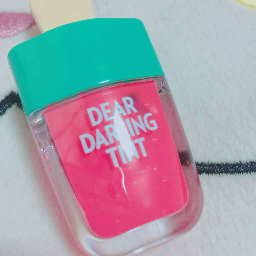 ディアダーリン ウォータージェルティント （アイスティント）/ETUDE/口紅を使ったクチコミ（2枚目）