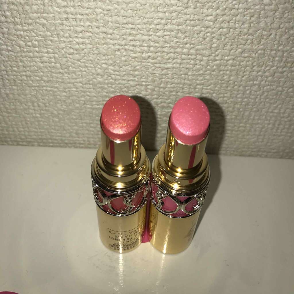 ルージュ ヴォリュプテ シャイン/YVES SAINT LAURENT BEAUTE/口紅を使ったクチコミ（2枚目）