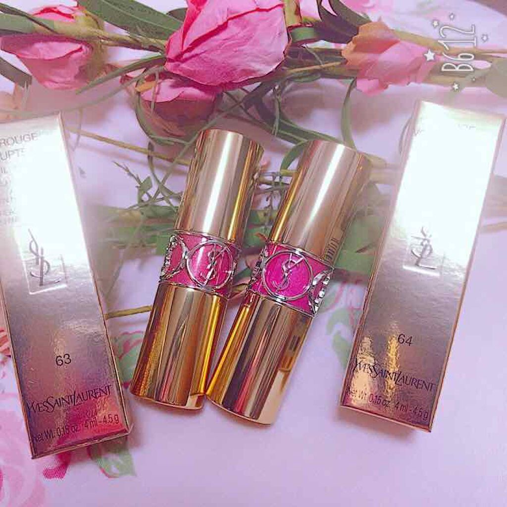 ルージュ ヴォリュプテ シャイン/YVES SAINT LAURENT BEAUTE/口紅を使ったクチコミ(1枚目)