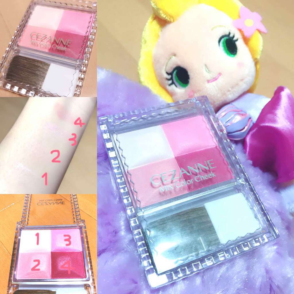 ミックスカラーチーク/CEZANNE/パウダーチークを使ったクチコミ(1枚目)