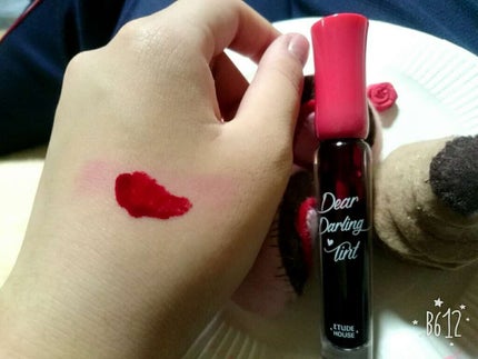 ディアダーリン ウォータージェルティント/ETUDE/リップティントを使ったクチコミ(3枚目)