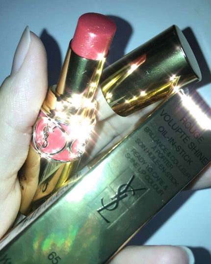ルージュ ヴォリュプテ シャイン/YVES SAINT LAURENT BEAUTE/口紅を使ったクチコミ(1枚目)