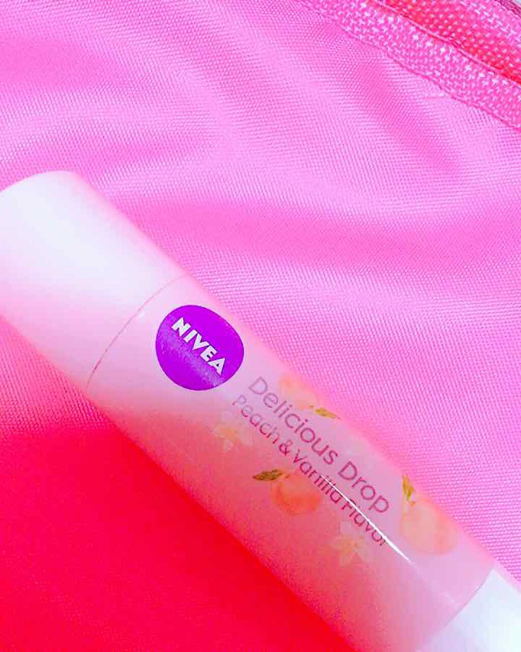 ニベア フレーバーリップ デリシャスドロップ ピーチの香り/ニベア/リップクリームを使ったクチコミ(1枚目)