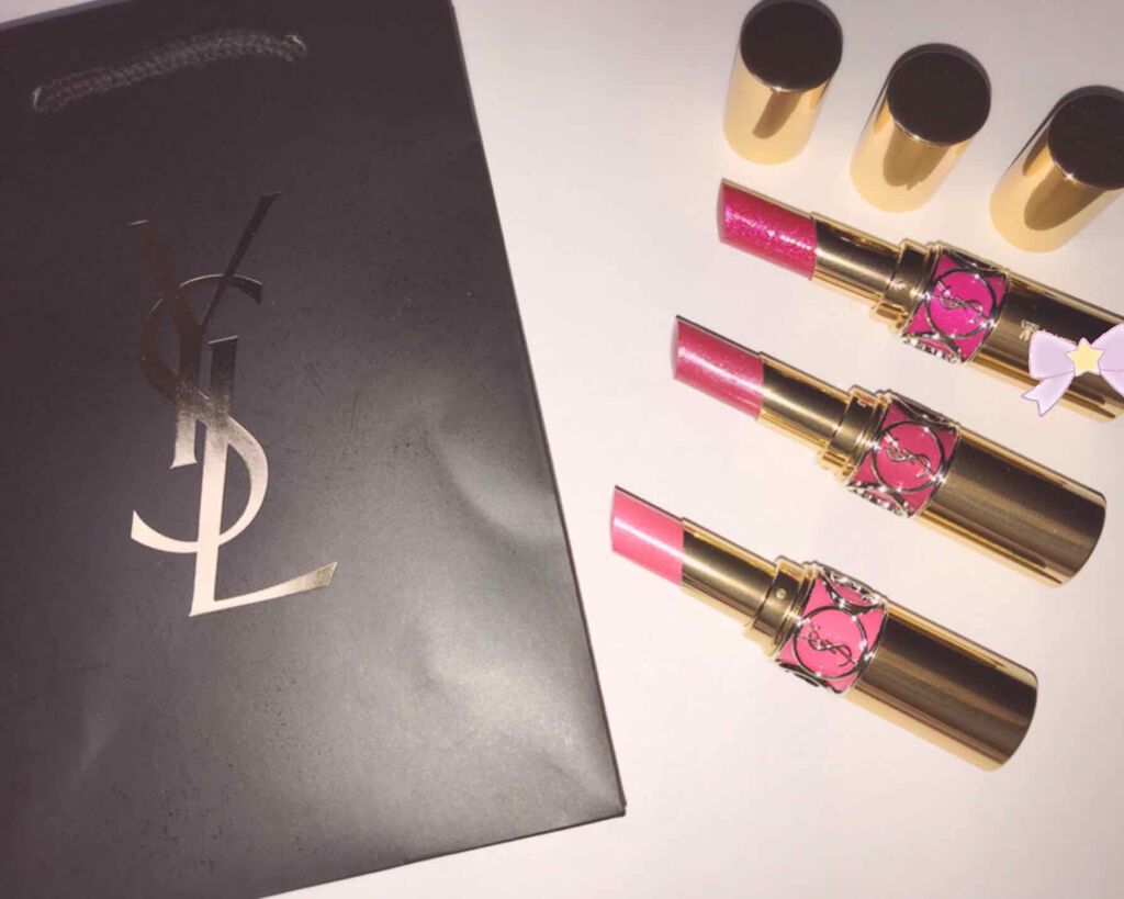 ルージュ ヴォリュプテ シャイン/YVES SAINT LAURENT BEAUTE/口紅を使ったクチコミ(1枚目)