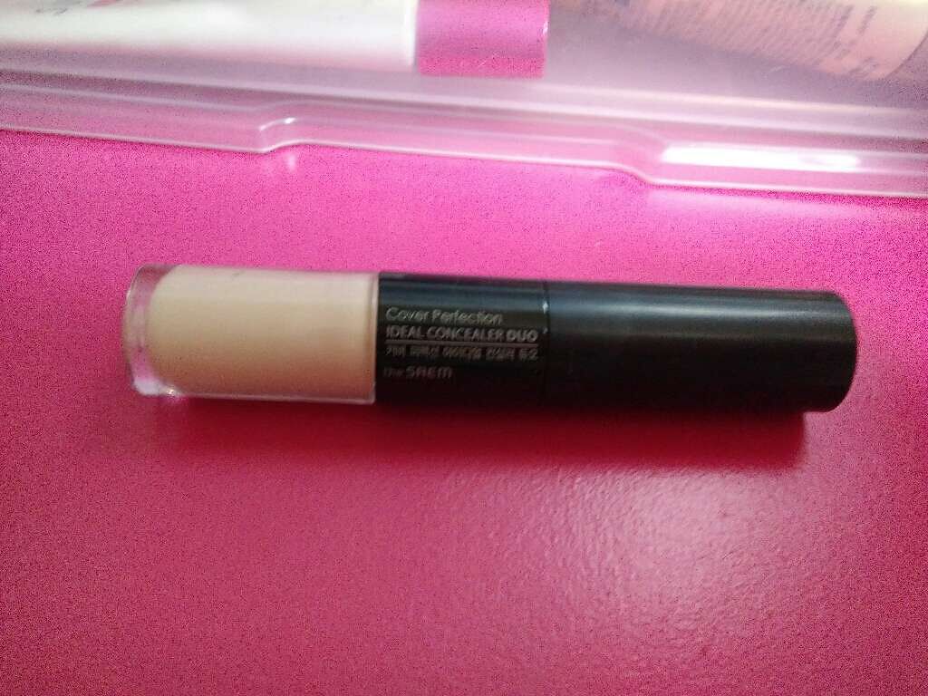 カバーパーフェクション アイディールコンシーラー デュオ/the SAEM/スティックコンシーラーを使ったクチコミ(1枚目)
