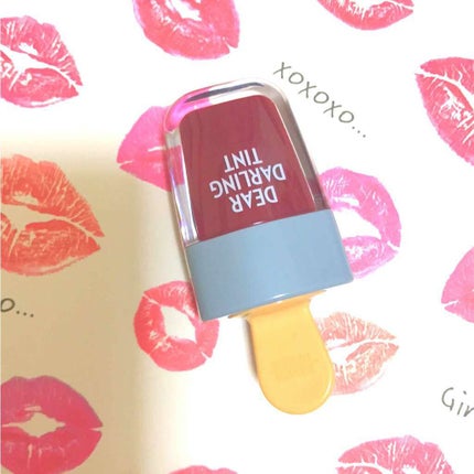 ディアダーリン ウォータージェルティント (アイスティント)/ETUDE/口紅を使ったクチコミ(1枚目)