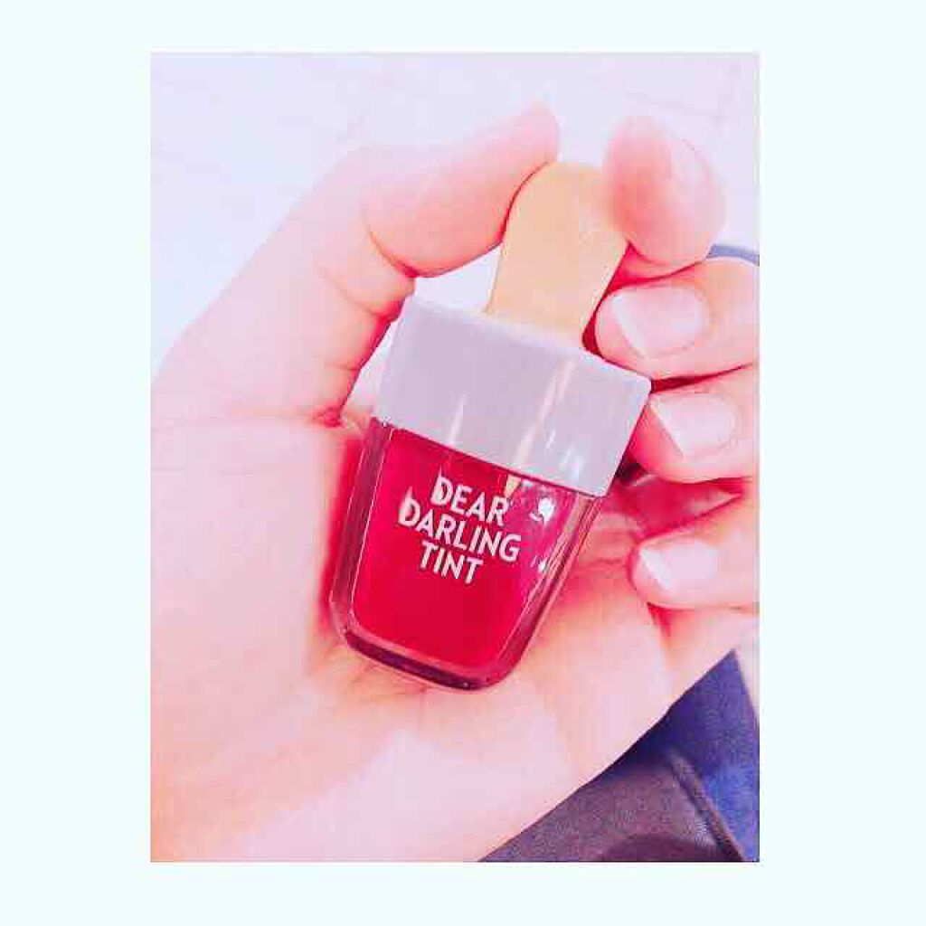 ディアダーリン ウォータージェルティント (アイスティント)/ETUDE/口紅を使ったクチコミ(1枚目)