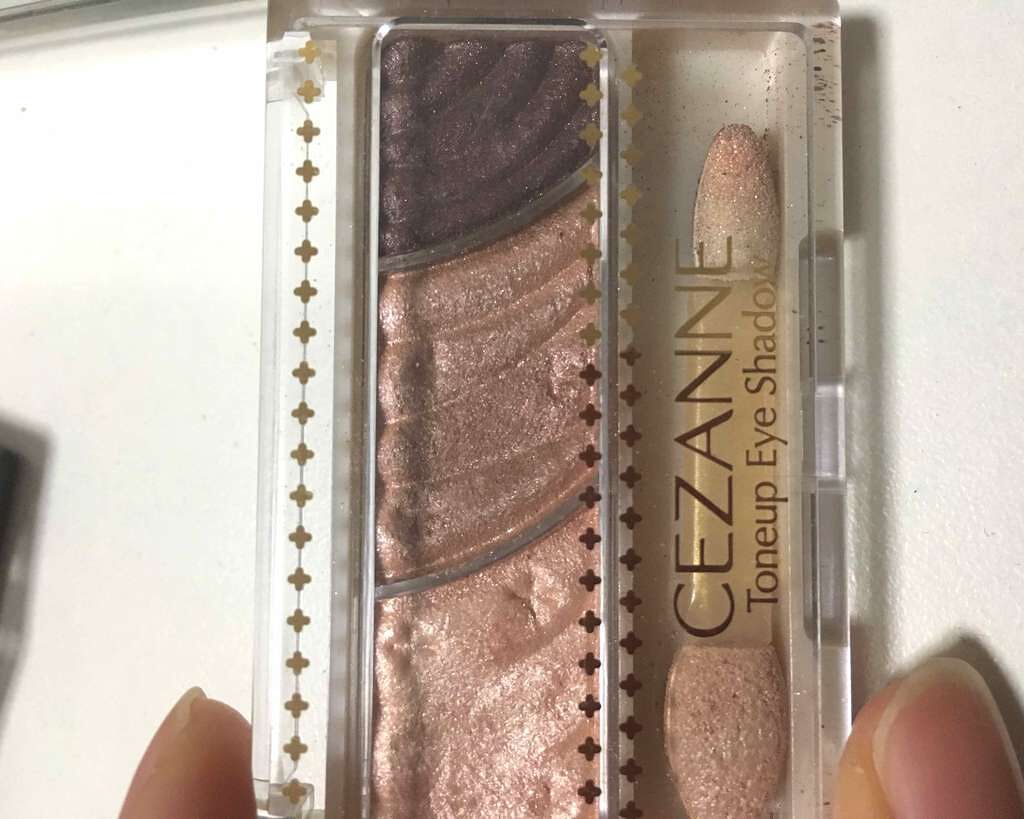 トーンアップアイシャドウ/CEZANNE/アイシャドウパレットを使ったクチコミ(1枚目)