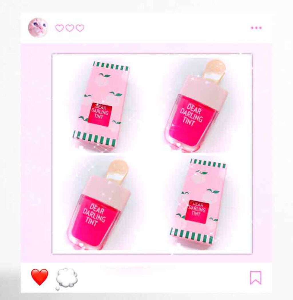 ディアダーリン ウォータージェルティント (アイスティント)/ETUDE/口紅を使ったクチコミ(1枚目)