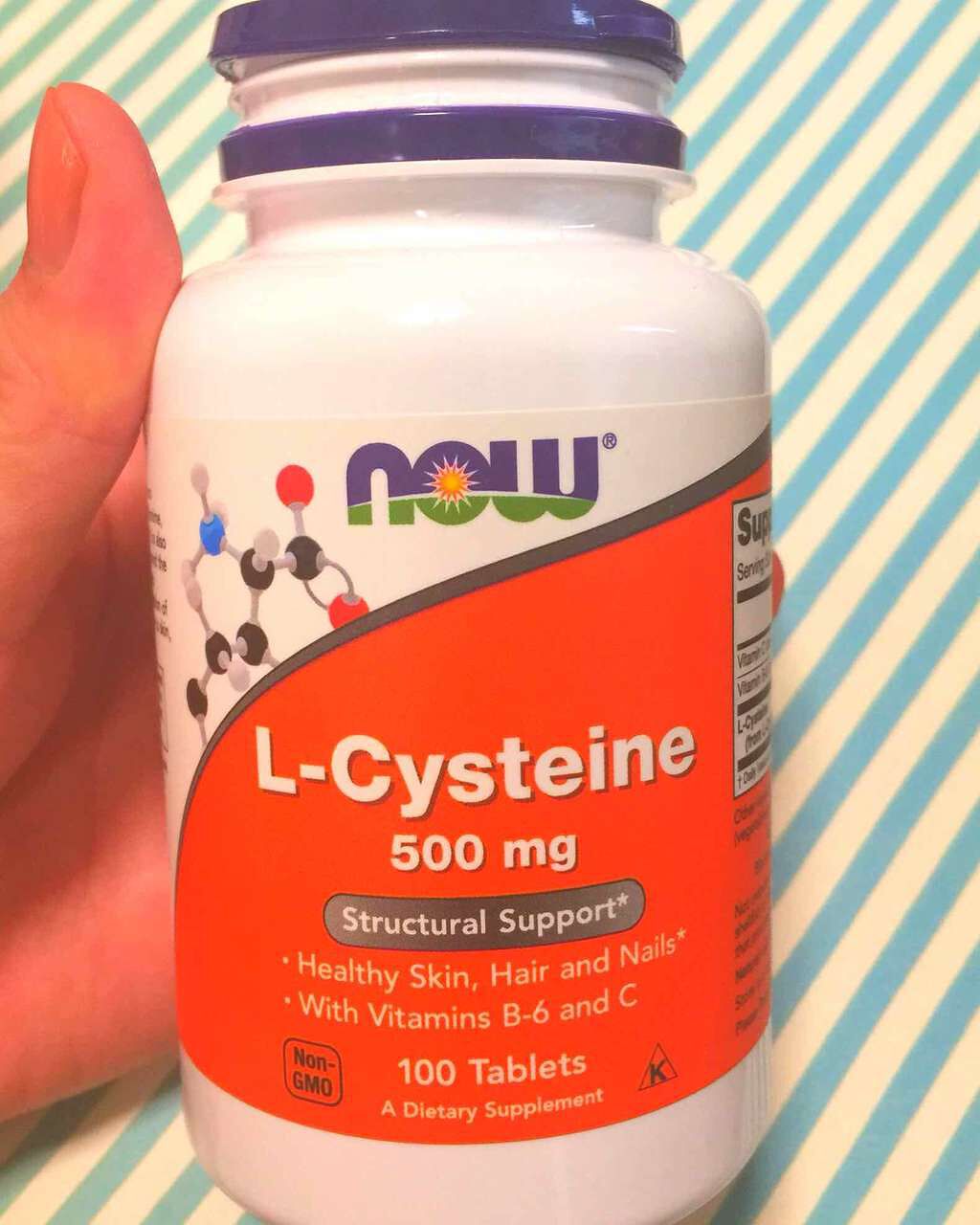 L-システイン/Now Foods/美容サプリメントを使ったクチコミ（1枚目）