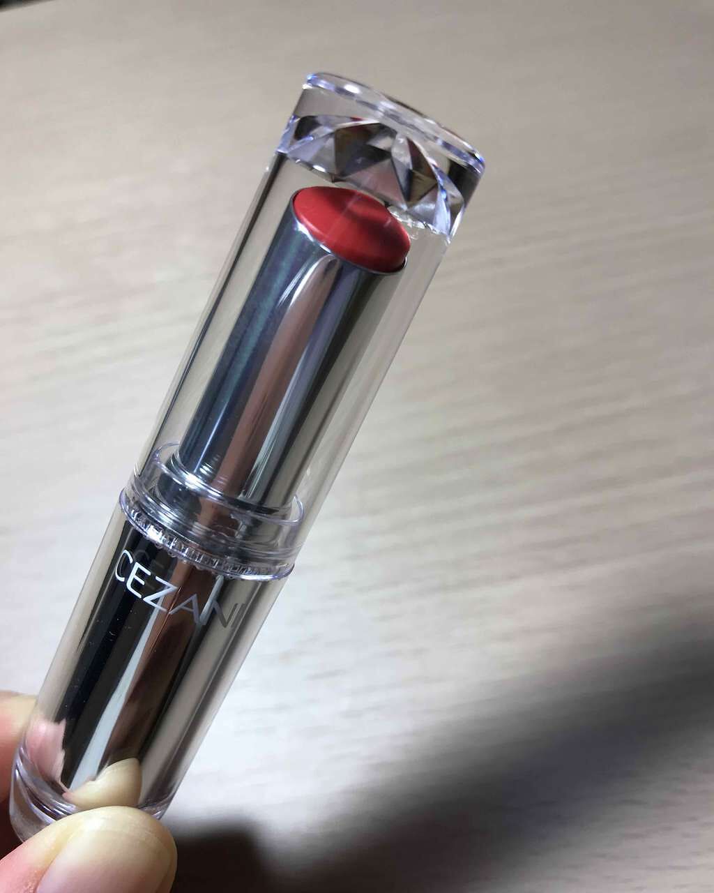 ラスティンググロスリップ/CEZANNE/口紅を使ったクチコミ(2枚目)