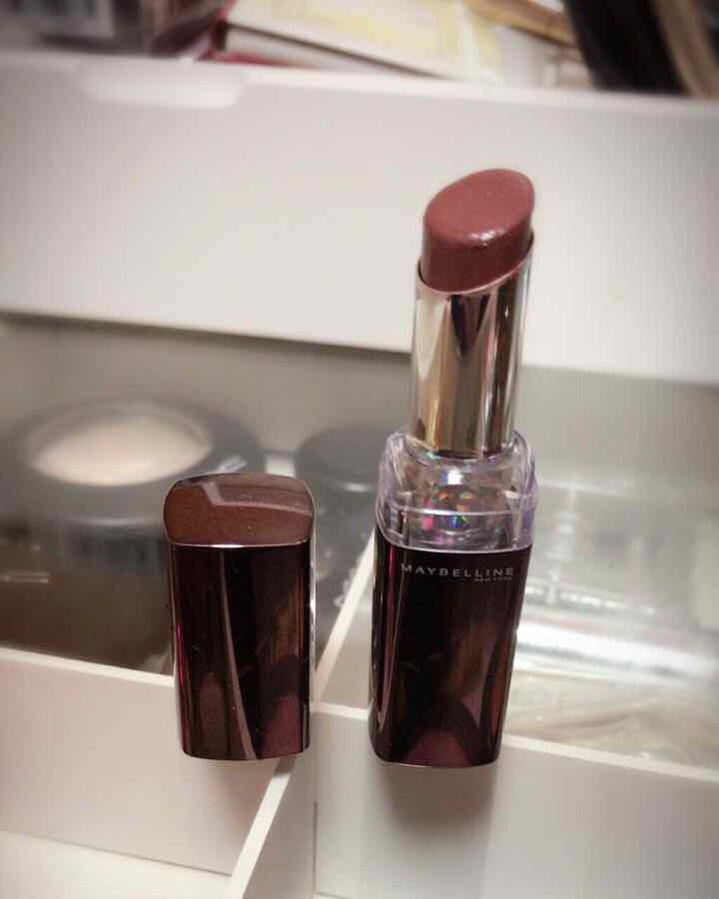 ウォーター シャイニー ボリューミー パール/MAYBELLINE NEW YORK/口紅を使ったクチコミ(2枚目)