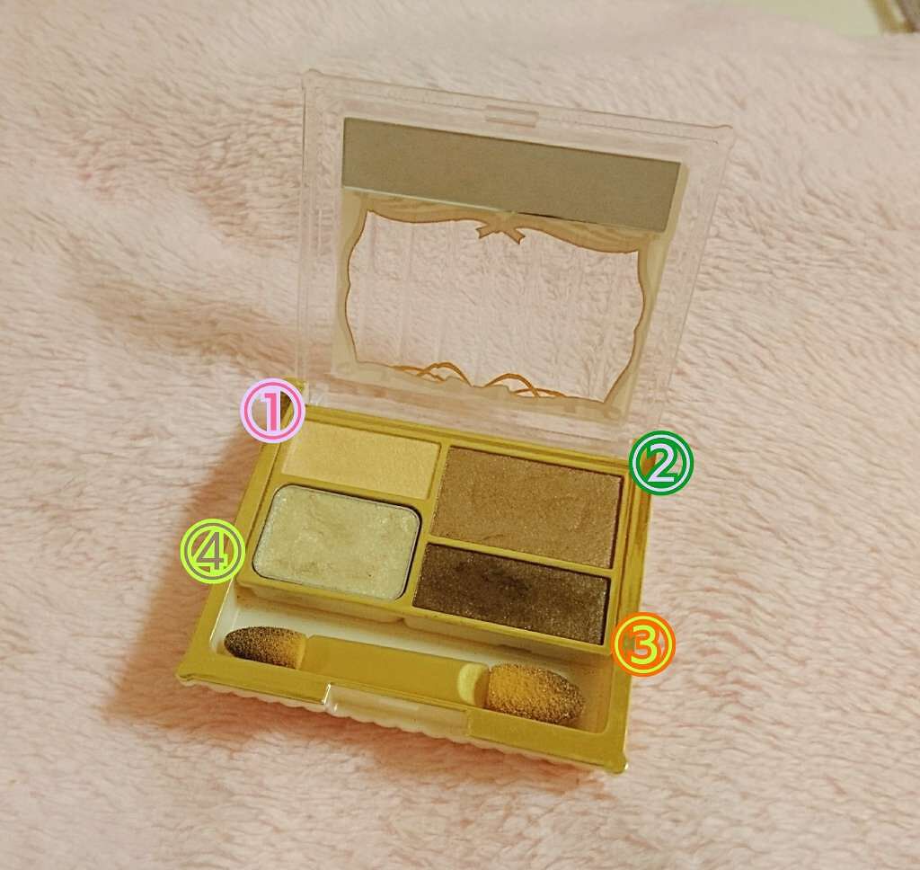 シャイニードルチェシャドウ/スウィーツ スウィーツ/アイシャドウパレットを使ったクチコミ(2枚目)