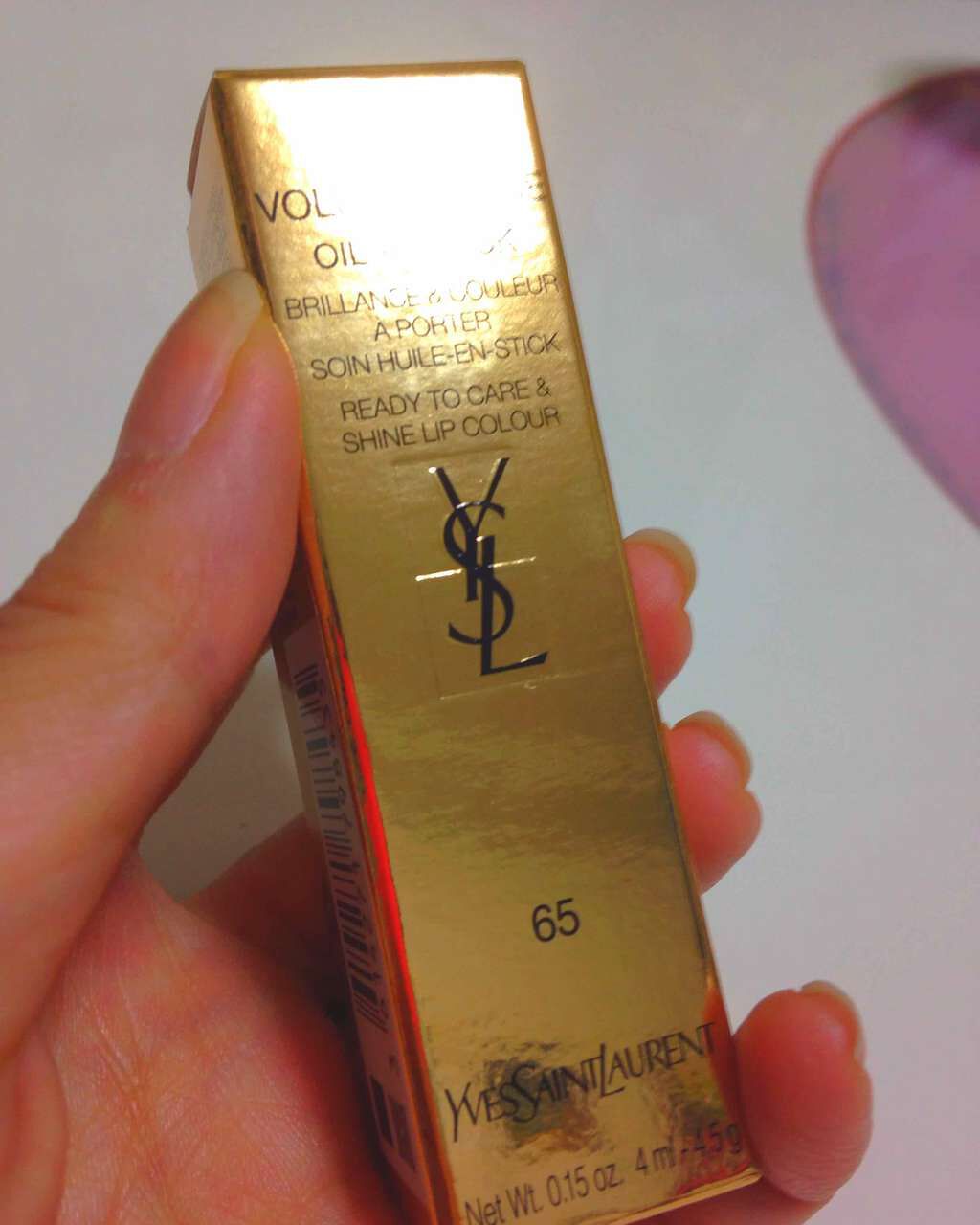 ルージュ ヴォリュプテ シャイン/YVES SAINT LAURENT BEAUTE/口紅を使ったクチコミ(2枚目)