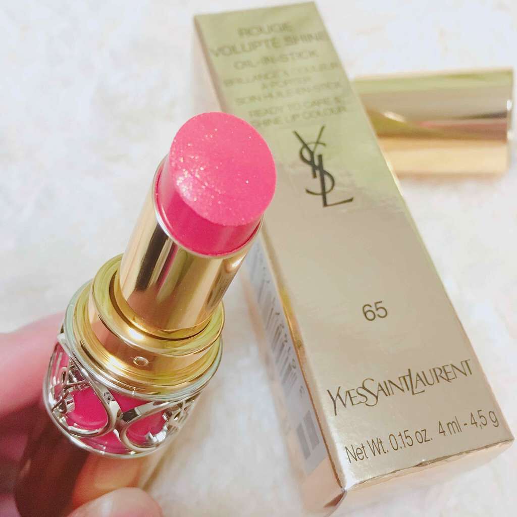 ルージュ ヴォリュプテ シャイン/YVES SAINT LAURENT BEAUTE/口紅を使ったクチコミ（1枚目）